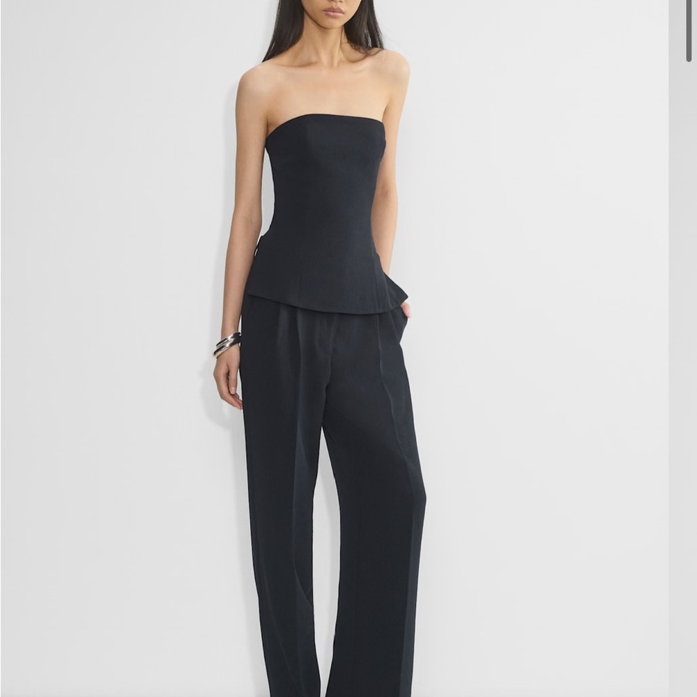 Aritzia Navy fitted tube top